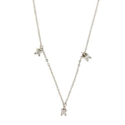 NECKLACE WHITE GOLD 750 & PRECIOUS STONES - 93232