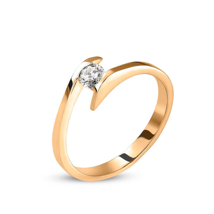 RING PINK GOLD 750 & PRECIOUS STONES - 93425