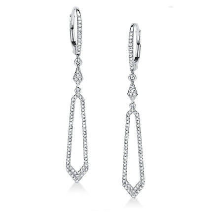 EARRINGS WHITE GOLD 750 & PRECIOUS STONES - 93436