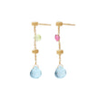 EARRINGS  GOLD 750 & SEMIPRECIOUS STONES  - 93487