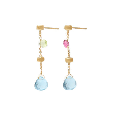 EARRINGS  GOLD 750 & SEMIPRECIOUS STONES - 93487