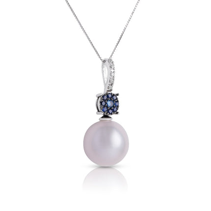 PENDANT WHITE GOLD 750 & PEARLS - 93543