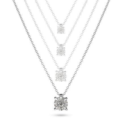 NECKLACE WHITE GOLD 750 & PRECIOUS STONES - 93556