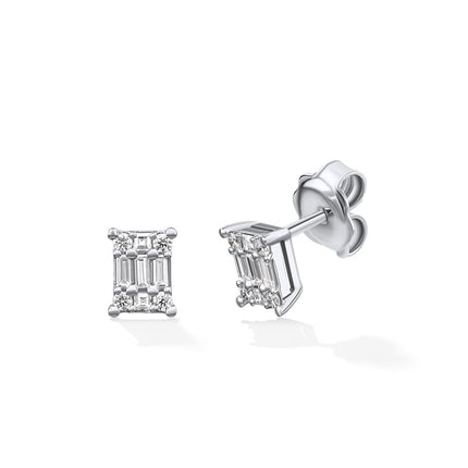 EARRINGS WHITE GOLD 750 & PRECIOUS STONES - 93582