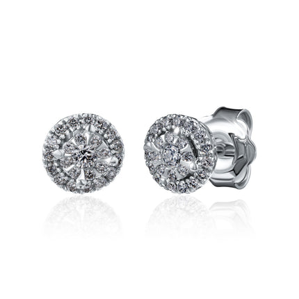 EARRINGS WHITE GOLD 750 & PRECIOUS STONES - 93584