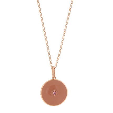 LOCKET PENDANT PINK  SILVER 925 - 93672