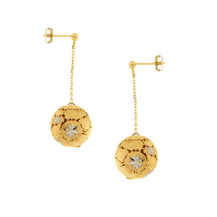 EARRINGS  GOLD 585 - 93716