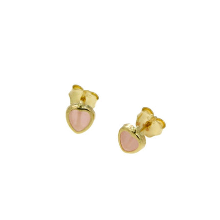 EARRINGS  GOLD 585 & SYNTHETIC STONES - 93742