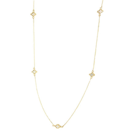 NECKLACE  GOLD 585 & SEMIPRECIOUS STONES - 93779