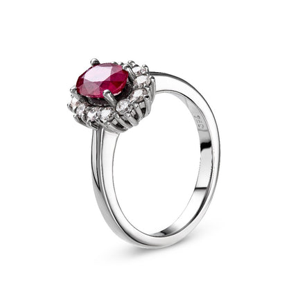 RING WHITE GOLD 750 & PRECIOUS STONES - 93863