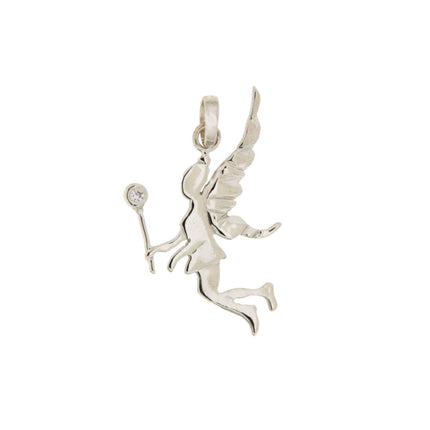 PENDANT WHITE GOLD 750 & PRECIOUS STONES - 93946