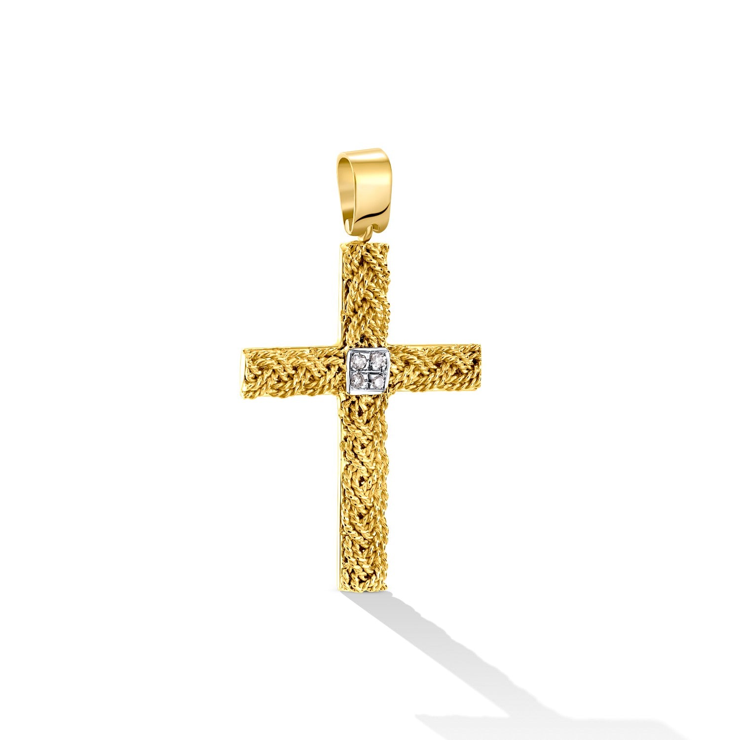 CROSS  GOLD 750 & PRECIOUS STONES