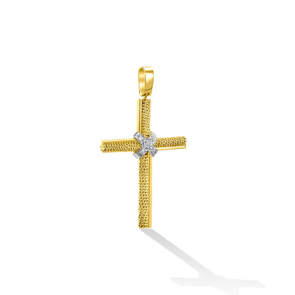 CROSS  GOLD 750 & PRECIOUS STONES