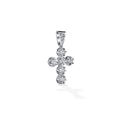 CROSS WHITE GOLD 750 & PRECIOUS STONES - 94151