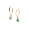 EARRINGS  GOLD 585 & ENAMEL