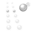 EARRINGS WHITE GOLD 585 - 94344 - Availability: Up to 1 month