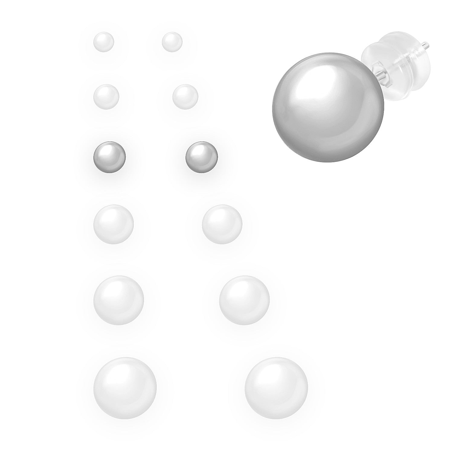 EARRINGS WHITE GOLD 585 - 94344 - Availability: Up to 1 month