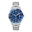 ΡΟΛΟΙ MONTBLANC AUTO STEEL- 1858 ICED SEA AUTOMATIC DATE- BLUE GLACIER DIAL