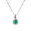 NECKLACE WHITE GOLD 750 & PRECIOUS STONES  - 94398