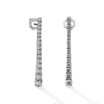 EARRINGS WHITE GOLD 750 & PRECIOUS STONES - 94404