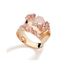 RING PINK GOLD 750 & PRECIOUS STONES