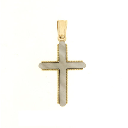 CROSS YELLOW & WHITE GOLD 585