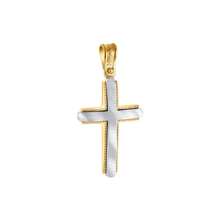 CROSS YELLOW & WHITE GOLD 585 - 94619