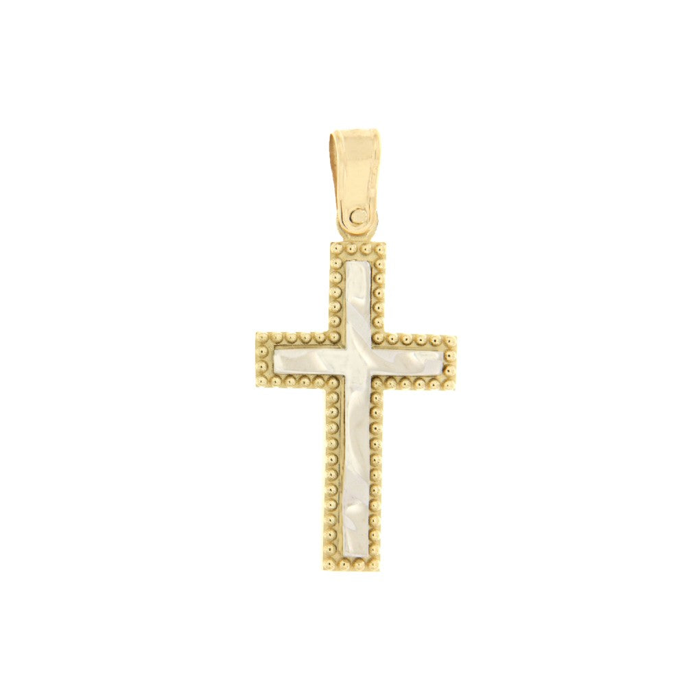 CROSS YELLOW & WHITE GOLD 585