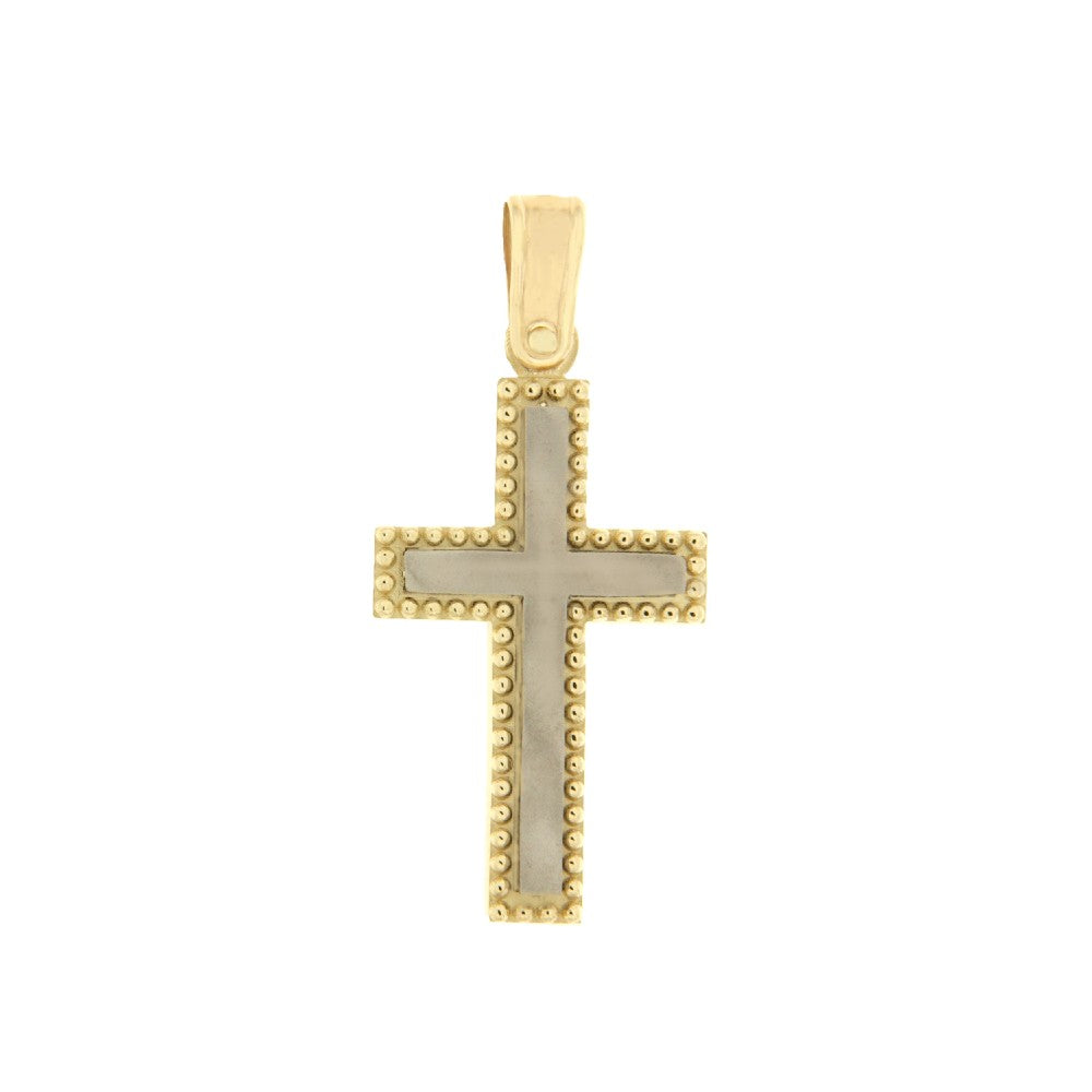 CROSS YELLOW & WHITE GOLD 585