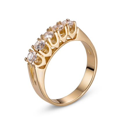 RING PINK GOLD 750 & PRECIOUS STONES - 94666