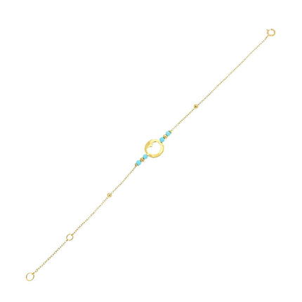 ΒΡΑΧΙΟΛΙ  ΧΡΥΣΟΣ Κ14 & ΣΥΝΘΕΤΙΚΕΣ ΠΕΤΡΕΣ - 94805 - Availability: Immediately