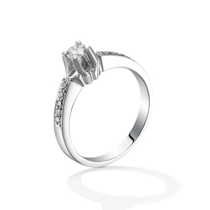 RING WHITE GOLD 750 & PRECIOUS STONES - 94872