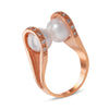 RING PINK GOLD 750 & PEARLS