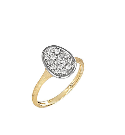RING YELLOW & WHITE GOLD 750 & PRECIOUS STONES - 94951