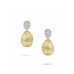 EARRINGS YELLOW & WHITE GOLD 750 & PRECIOUS STONES  - 94970