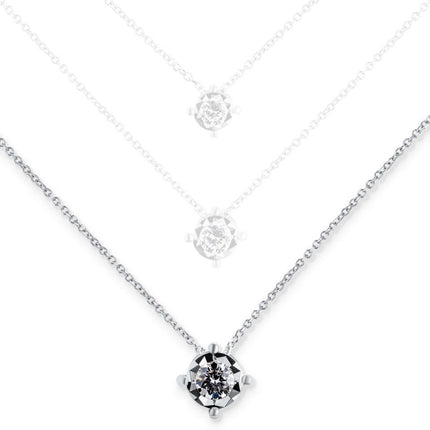 NECKLACE WHITE GOLD 750 & PRECIOUS STONES - 94996