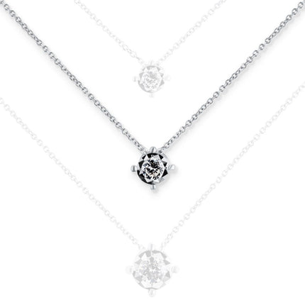 NECKLACE WHITE GOLD 750 & PRECIOUS STONES - 94997