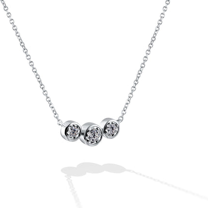 NECKLACE WHITE GOLD 750 & PRECIOUS STONES - 95000