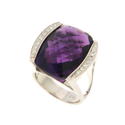 RING WHITE GOLD 750 & PRECIOUS STONES - 95059
