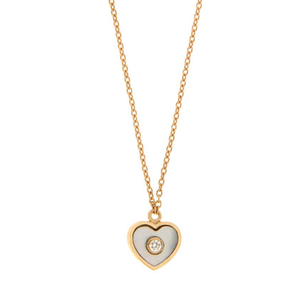 NECKLACE PINK GOLD 750 & PRECIOUS STONES - 95115