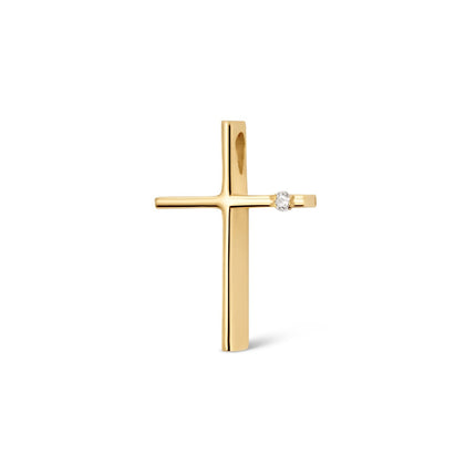 CROSS  GOLD 750 & PRECIOUS STONES - 9517