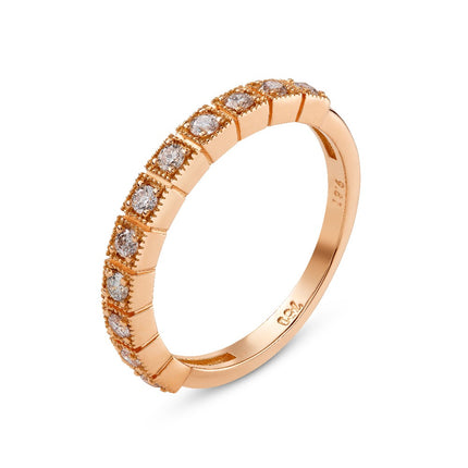 RING PINK GOLD 750 & PRECIOUS STONES - 95220
