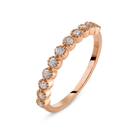 RING PINK GOLD 750 & PRECIOUS STONES - 95222