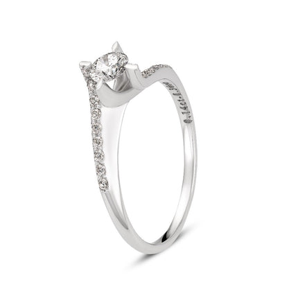 RING WHITE GOLD 750 & PRECIOUS STONES - 95231