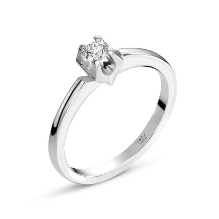 RING WHITE GOLD 750 & PRECIOUS STONES - 95249