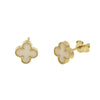 EARRINGS  GOLD 585 & SYNTHETIC STONES