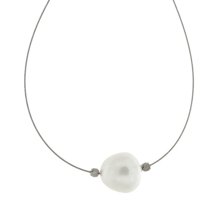NECKLACE  GOLD 750 & PEARL - 95420