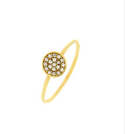 RING  GOLD 585 & C.Z. - 95521