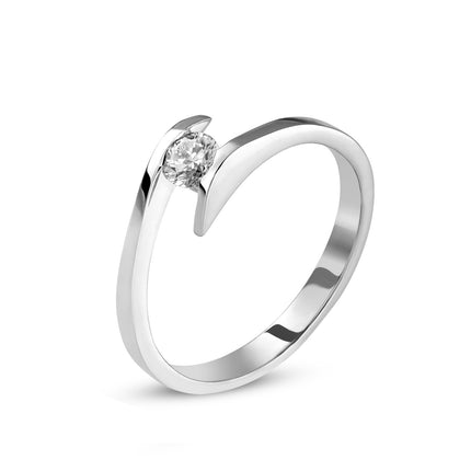 RING WHITE GOLD 750 & PRECIOUS STONES - 95546