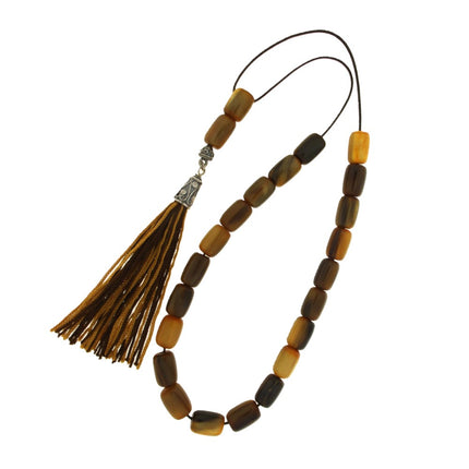 ROSARY WITH BULL HORN & SILVER - 95556